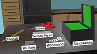 Material fuer eine Sonnenbox